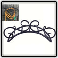 Black Metal Garden Hose & Water Pipe Holder Stand