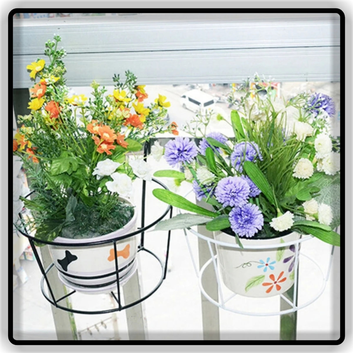 Iron Flower Pot Holder & Plant Stand for Indoor Outdoor Home Garden Balcony | Kohenoor Decor