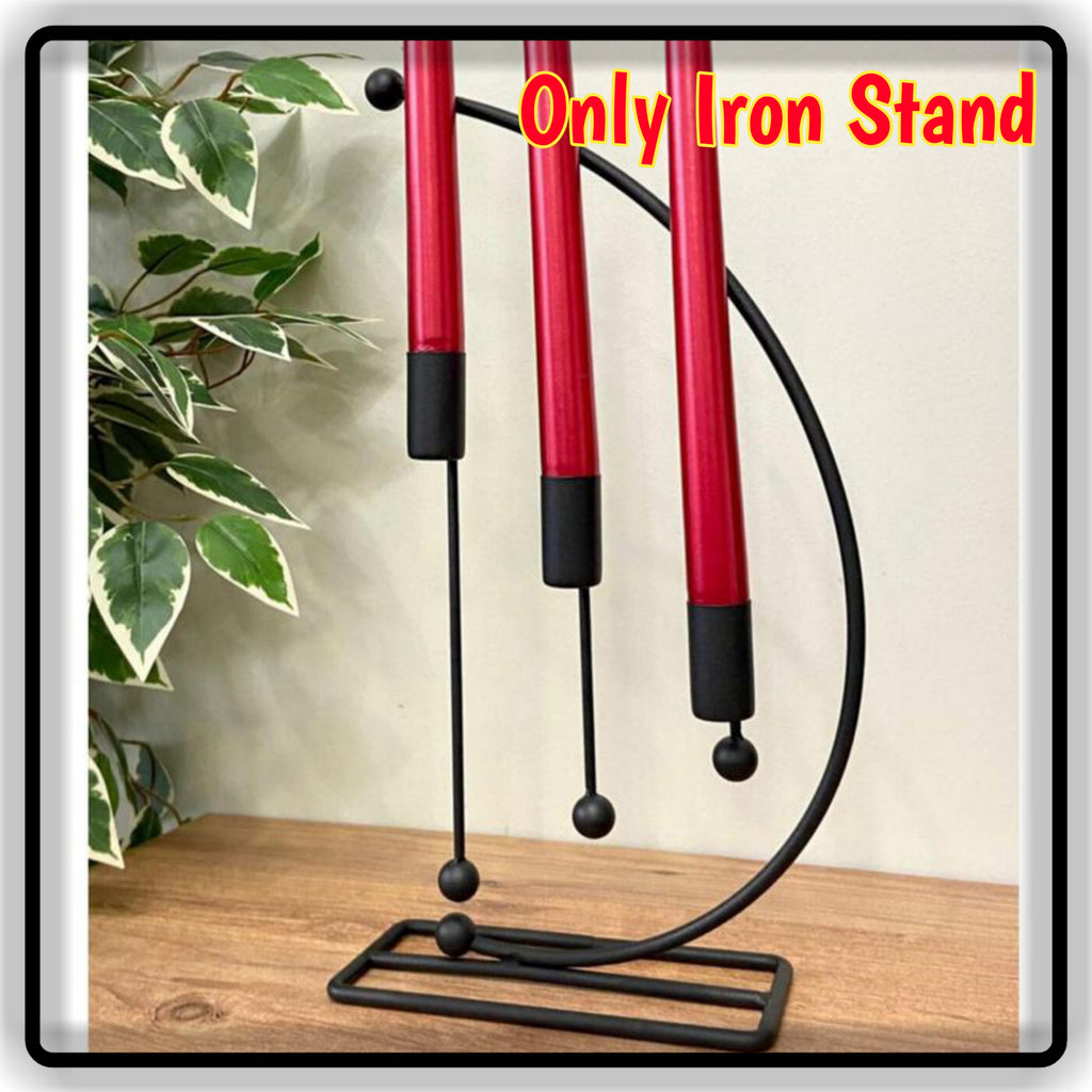 Modern Minimalist Metal Arc Candle Holder Black & Gold