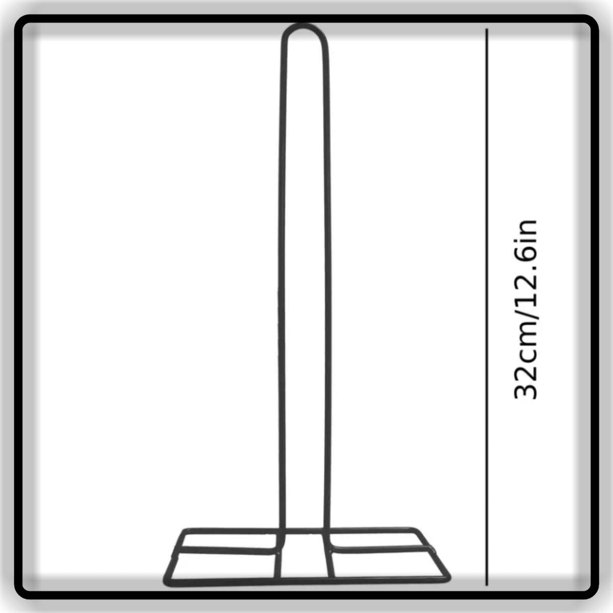 Premium Iron Kitchen Paper Towel Holder Stand