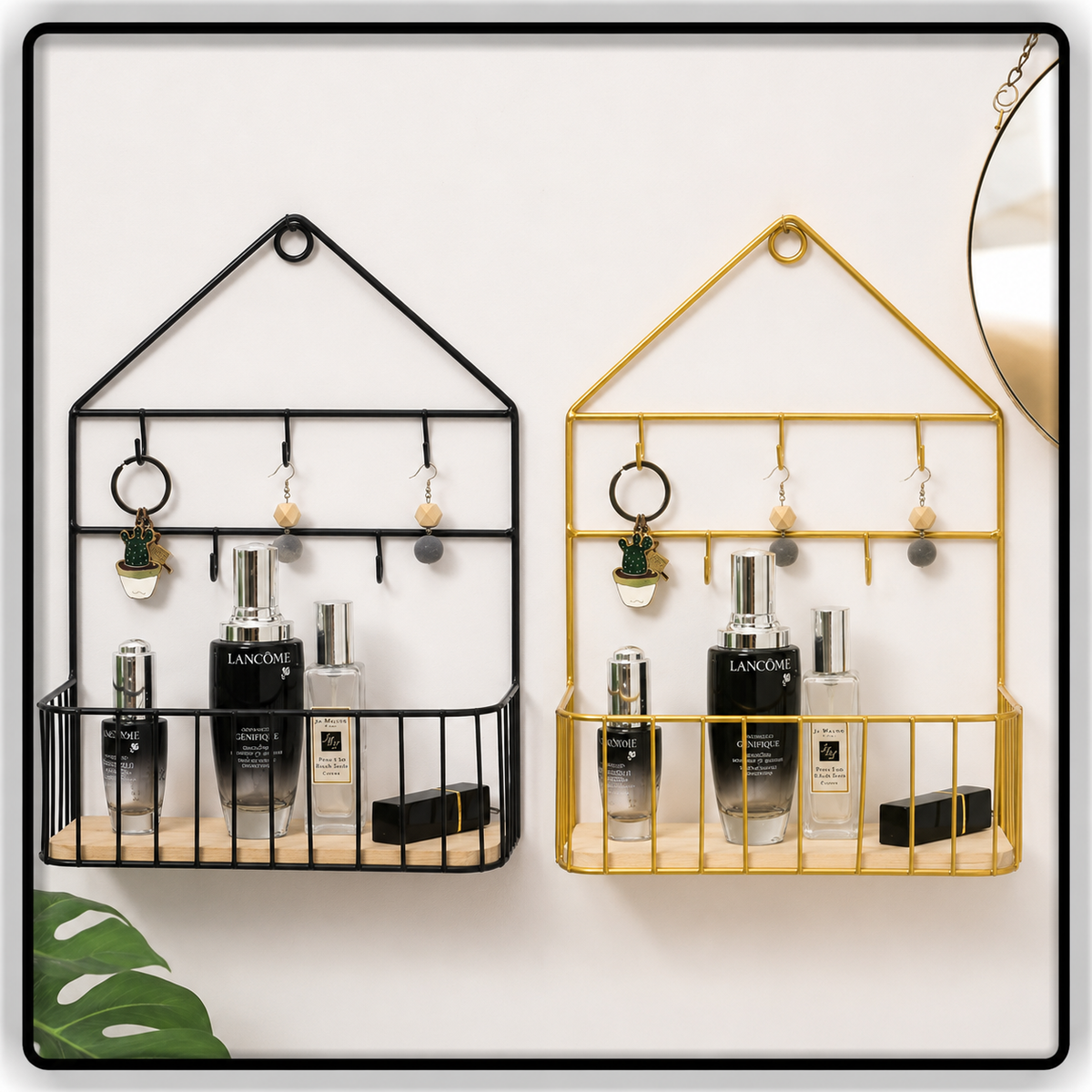 Black & Gold Decorative Key Organizer & Home Decor