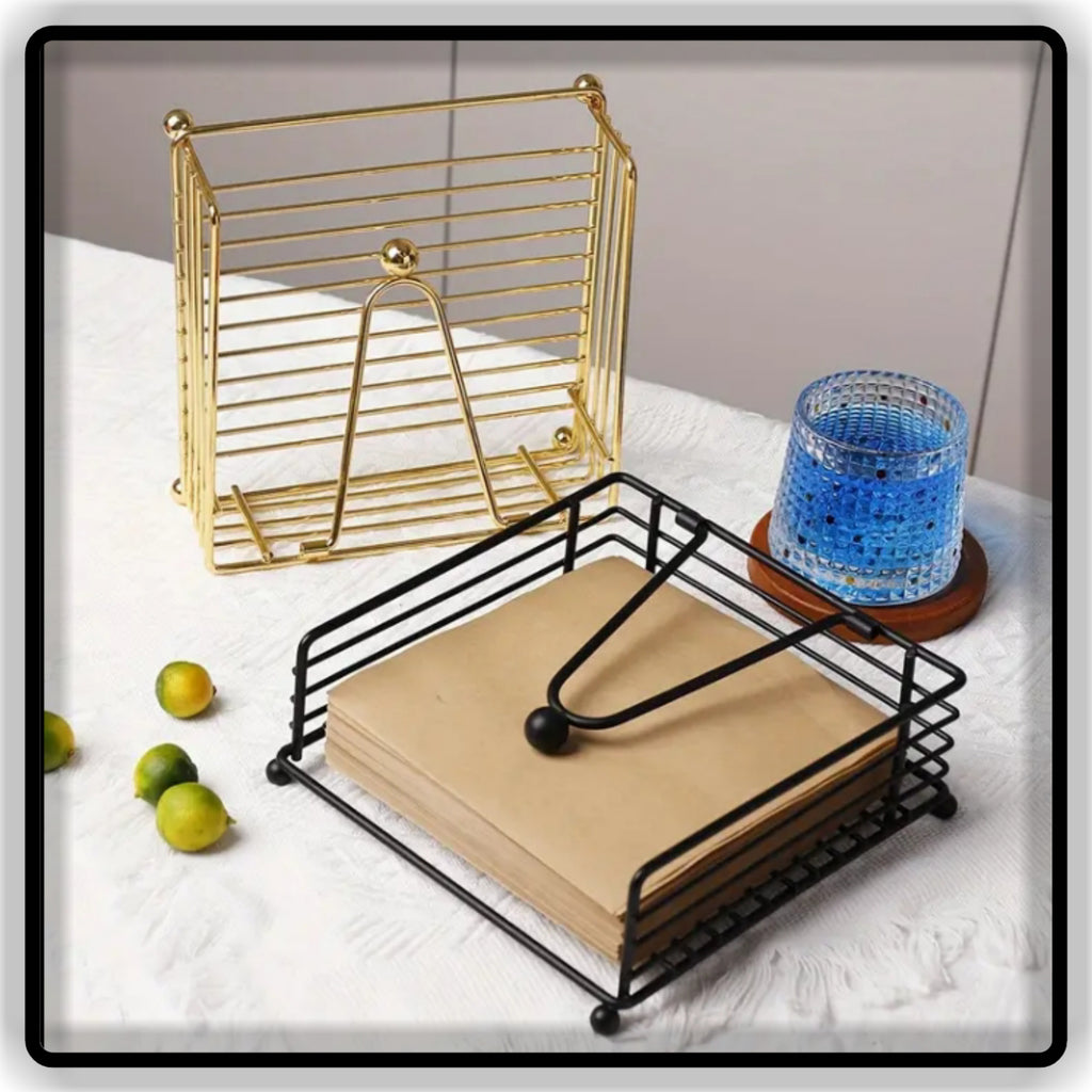 Metal Table Tissue Holder & Napkin Stand for Home, Dining Table & Office