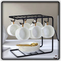 Iron Coffee Mug Holder Stand with Cup Hooks l