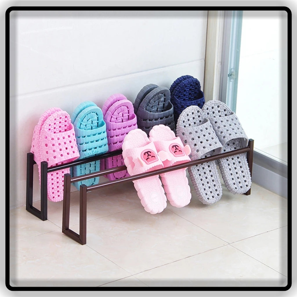 Space-Saving Metal Shoe Stand