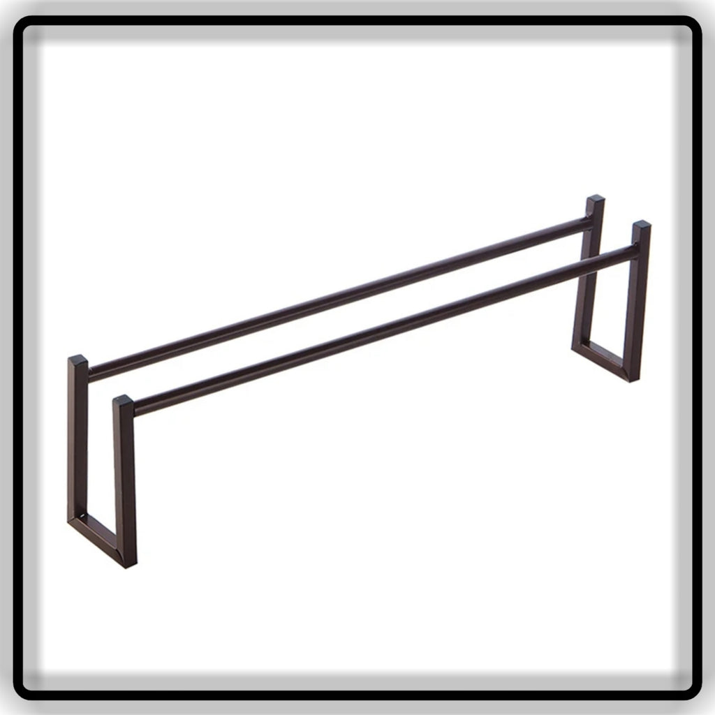 Space-Saving Metal Shoe Stand