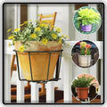 Balcony & Fence Planter Stand Black