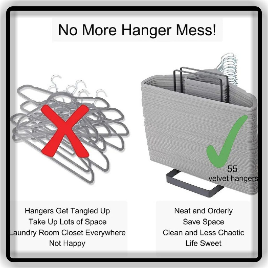 Iron Hanger Stand – Metal Clothes Hanger Organizer & Display Rack