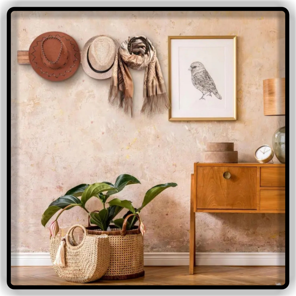 Helmet Hat & Clothes Wall Hooks | Heavy Duty Metal Wall Mounted Hanger Hooks