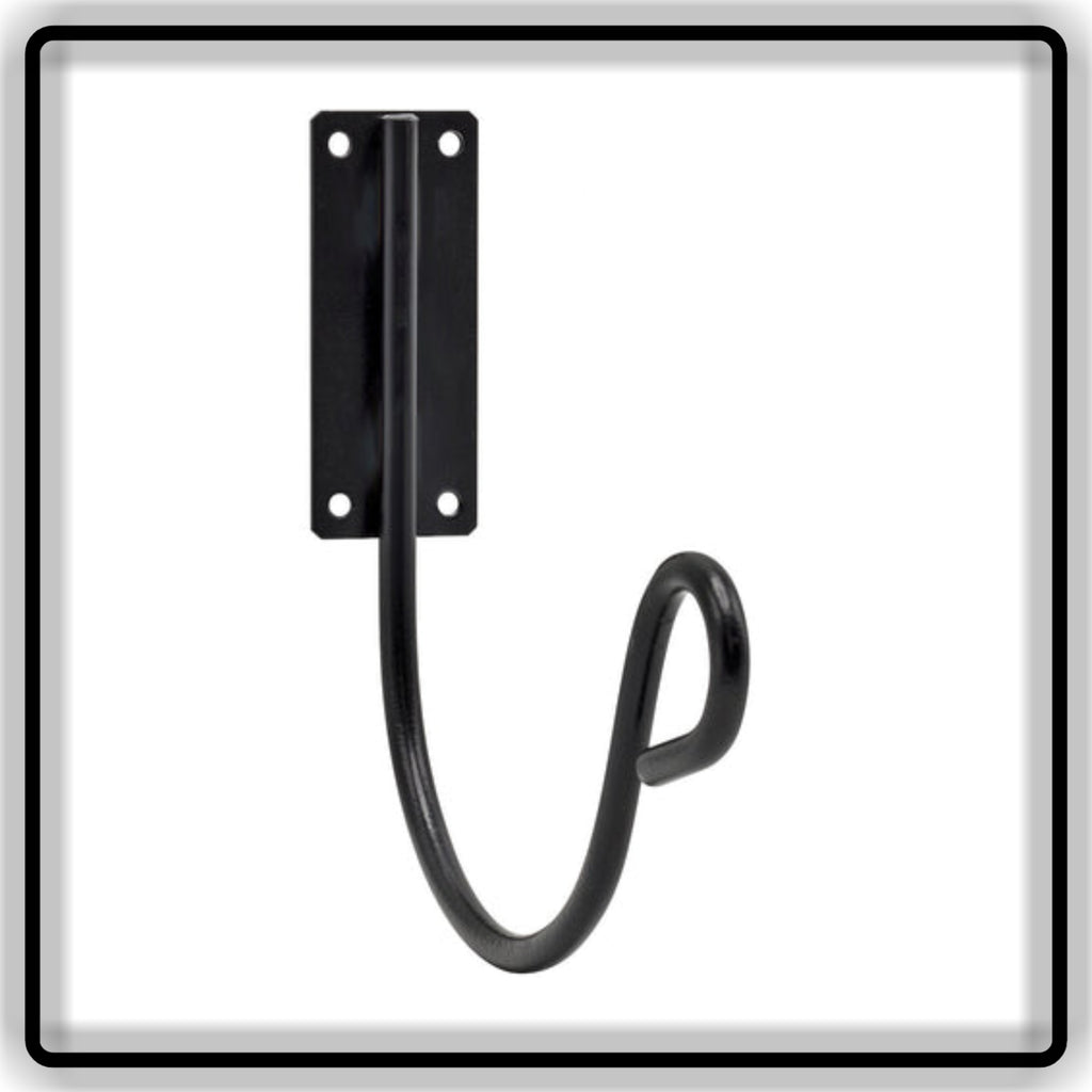 Heavy Duty Wall Mounted Garden Hose Holder - Heavy Iron Water Pipe Hanger & Organizer Rack