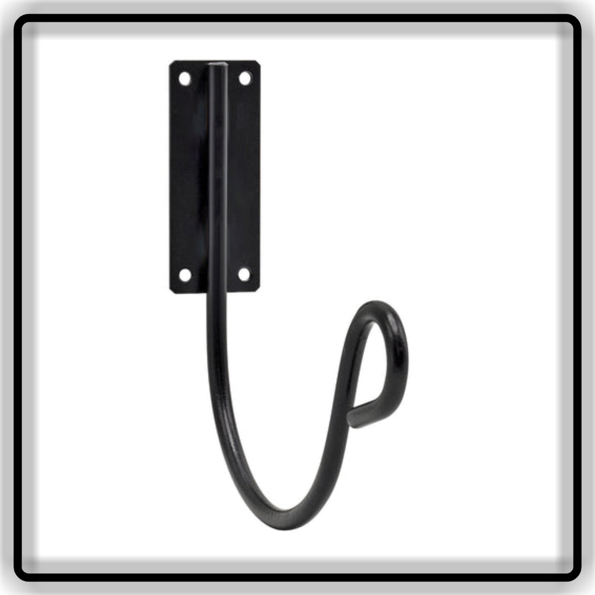 Heavy Duty Wall Mounted Garden Hose Holder - Heavy Iron Water Pipe Hanger & Organizer Rack