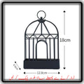 Premium Metal Bird Cage Mosquito Coil Holder Black & Gold