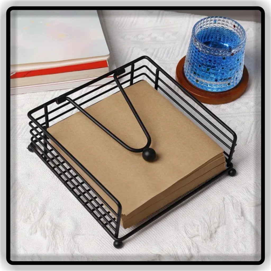 Metal Table Tissue Holder & Napkin Stand for Home, Dining Table & Office