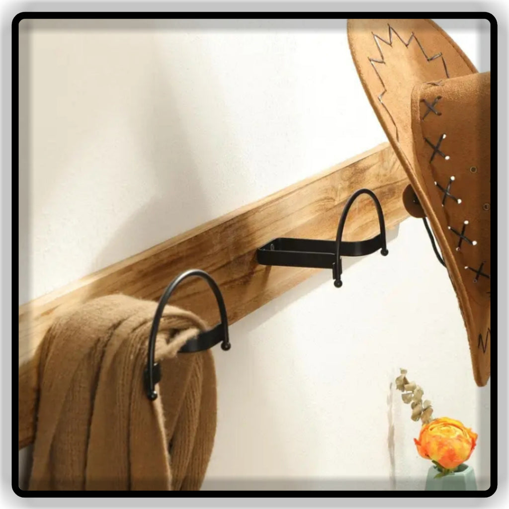 Helmet Hat & Clothes Wall Hooks | Heavy Duty Metal Wall Mounted Hanger Hooks