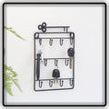 Wall Mounted Key Holder & Key Organizer | Metal Key Rack with Multiple Hooks