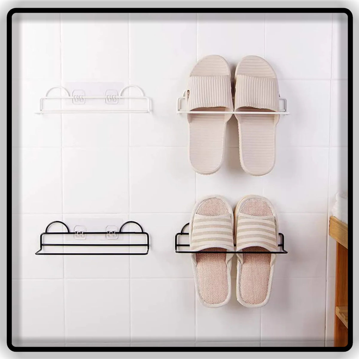 Wall Mounted Iron Shoe Rack