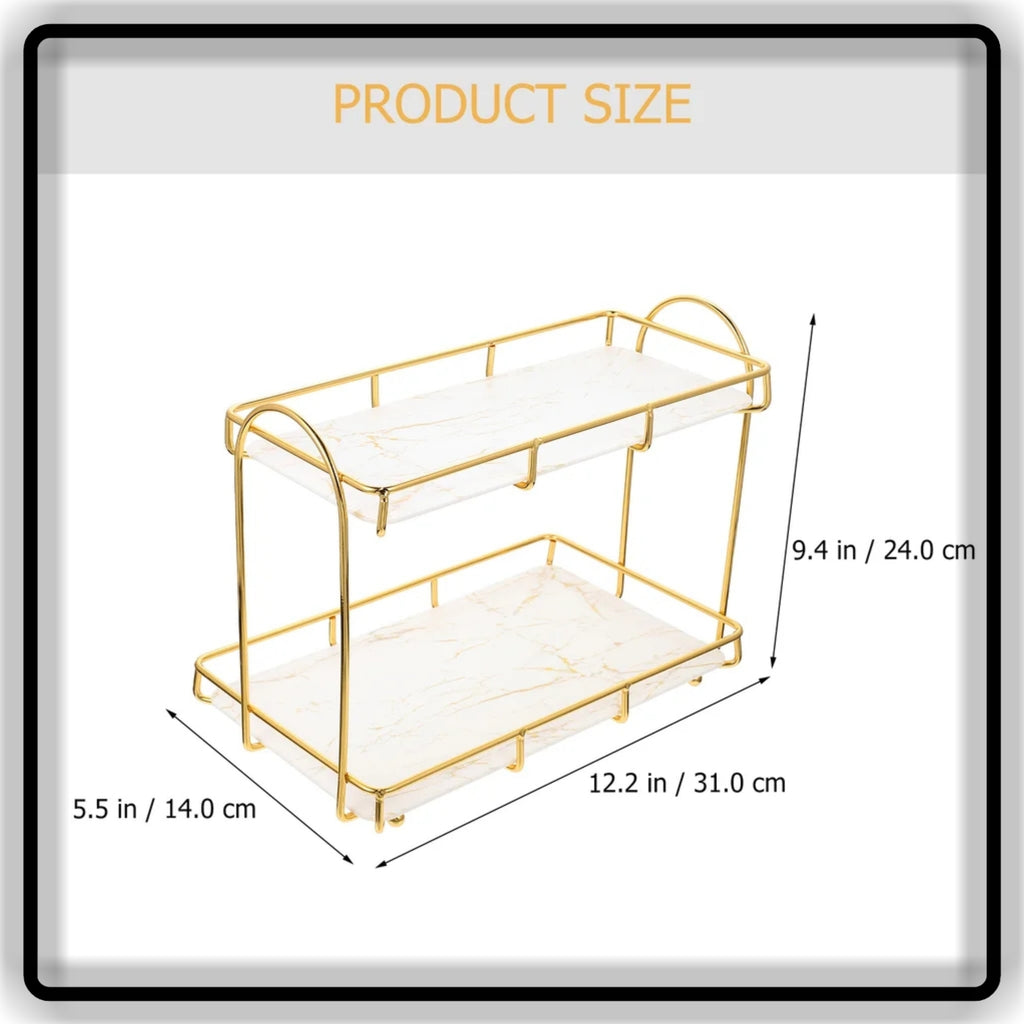 Luxury Rectangular Makeup Organizer & Perfume Tray