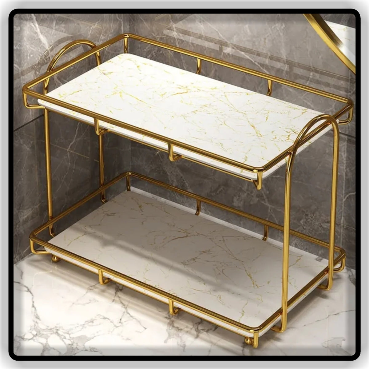 Luxury Rectangular Makeup Organizer & Perfume Tray